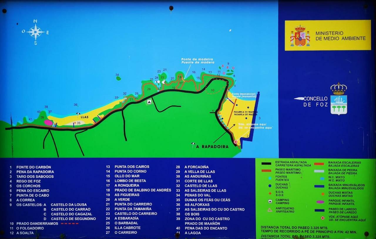 Duplex Tres Dormitorios Playa A Rapadoira Foz Exterior photo